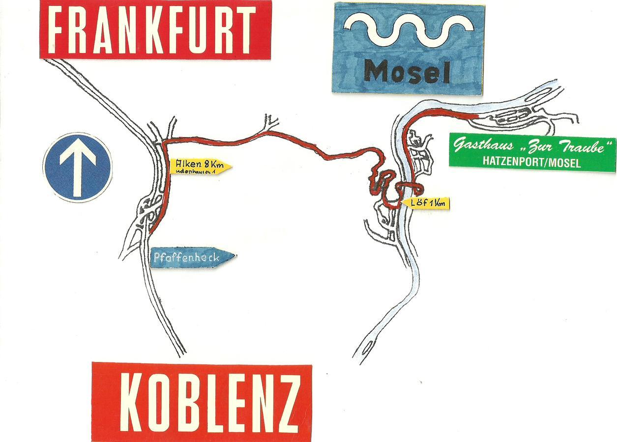 Gasthaus Zur Traube Hatzenport Buitenkant foto